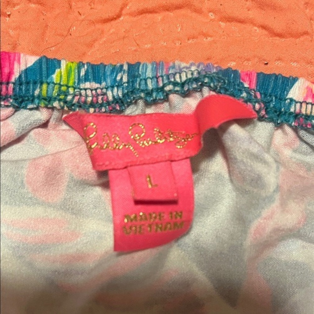 Lilly Pulitzer Vibrant Floral Off-Shoulder Blouse - Picture 2 of 5